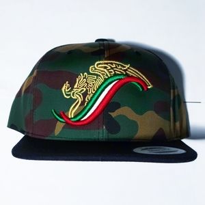 Gorra tipo Snapback con uno de nuestros lindos diseño Mexicano.